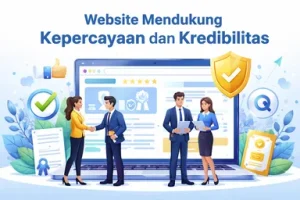 Website Mendukung Kepercayaan dan Kredibilitas